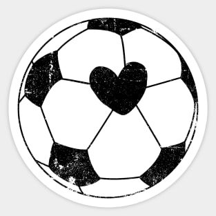 Heart Love Soccer Ball © GraphicLoveShop Sticker